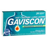 Gaviscon Peppermint 24 Tablets