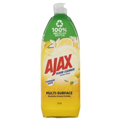 Ajax Floor Cleaner Lemon Citrus 750ml