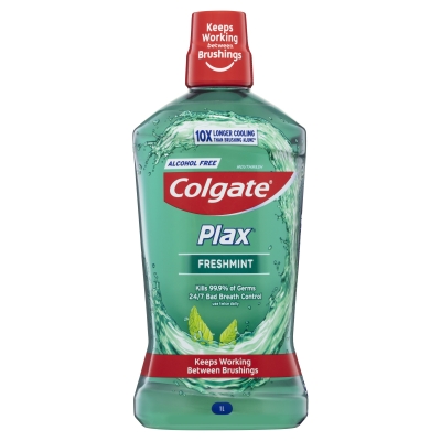Colgate Plax Mouthwash Freshmint Alcohol Free 1lt