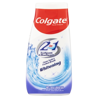 Colgate Toothpaste 2 In 1 Gel Whitening 130g