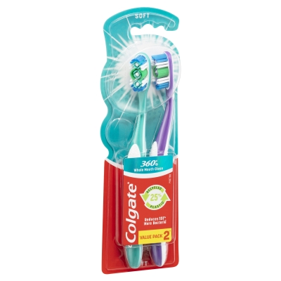 Colgate Toothbrush 360 Degree Soft 2 Pack