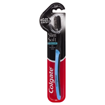 Colgate Toothbrush Slim Soft Charcoal Soft