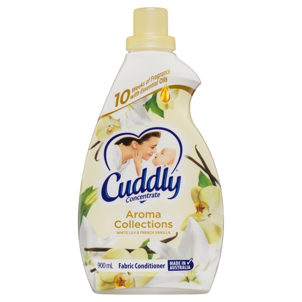 Cuddly Fabric Softener Aroma Collections White Lily & French Vanilla 900ml
