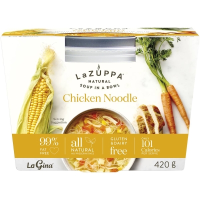 Mackie's Soup Classics - Tazza per zuppa con Scritta Chicken Noodle [Lingua Inglese], Multicolore