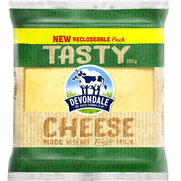 Devondale Cheese Tasty Block 250g