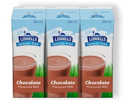Liddells Lactose Free Chocolate Milk UHT 3 x 250ml
