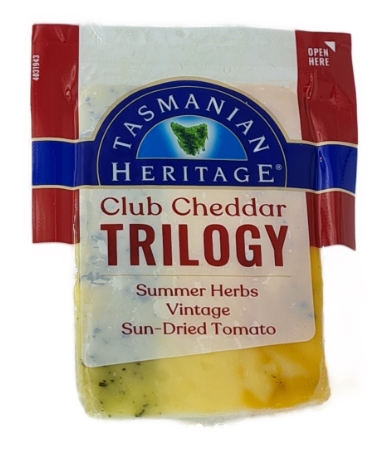 Tasmanian Heritage Club Cheddar Trilogy Sundried Tomato 140g