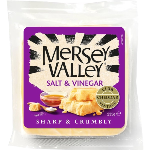 Mersey Valley Cheese Vintage Salt & Vinegar 235g
