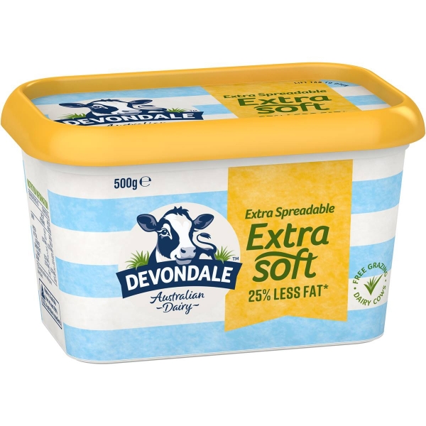 Devondale Extra Soft Butter 500g