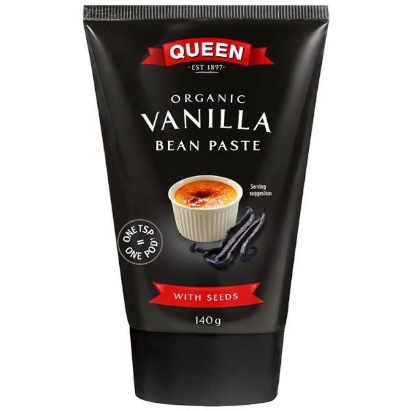Queen Organic Vanilla Bean Paste Tube 140g