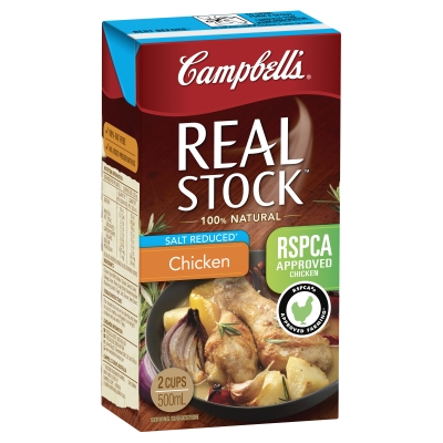 Campbell's Real Stock Chicken Salt Reduced 2 Cups 500ml