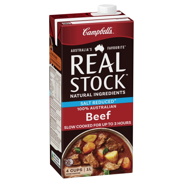 Campbell's Real Stock Beef Salt Reduced 1lt