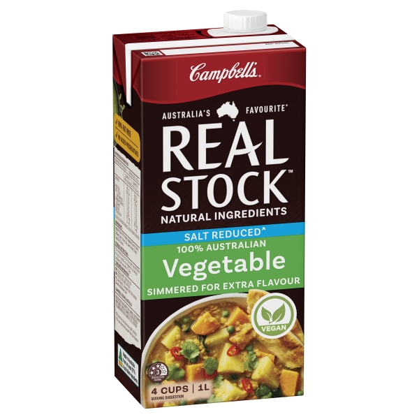 Campbell's Real Stock Vegetable Salt Reduced 1lt