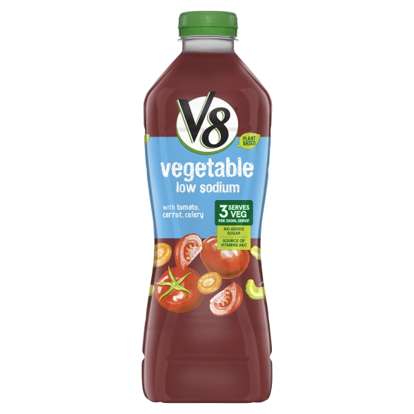 V8 Juice Vegetable Low Sodium 1.25lt