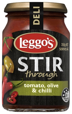 Leggo's Stir Through Sauce Tomato Olive & Chilli 350g