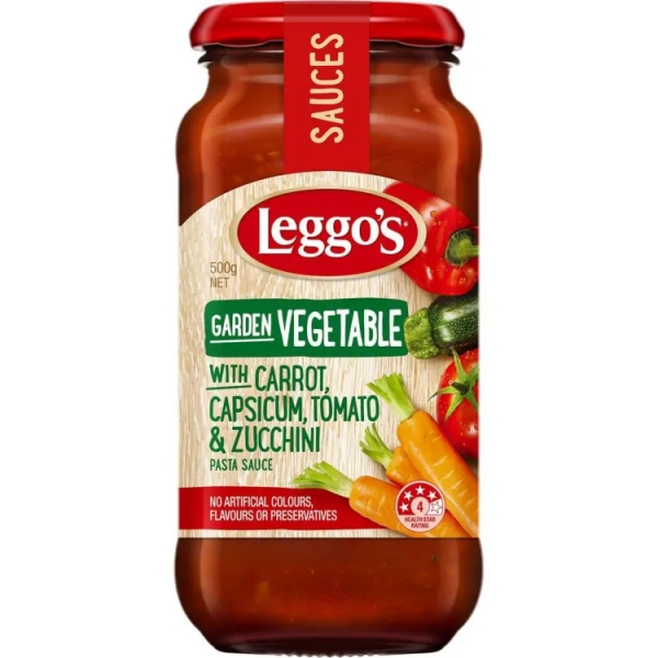 Leggo's Pasta Sauce Garden Vegetable 500g