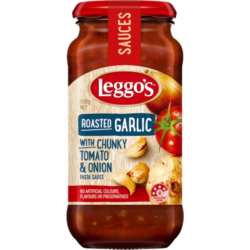 Leggo's Pasta Sauce Roasted Garlic 500g