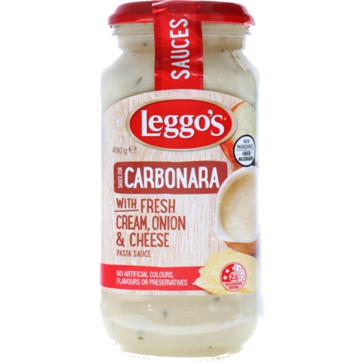 Leggo's Pasta Sauce Carbonara 490g 