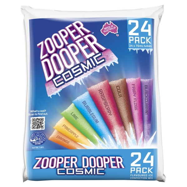 Zooper Dooper Cosmic Flavours 24 Pack