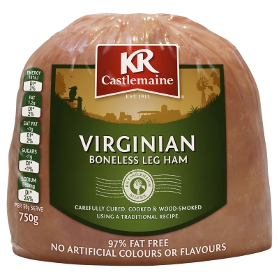 KR Castlemaine Boneless Virginian Ham 750g