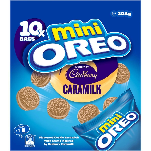 Oreo Mini Caramilk 10 Pack 204g