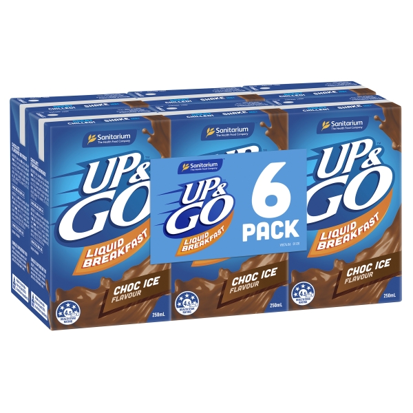 Sanitarium Up & Go Choc Ice 6 x 250ml