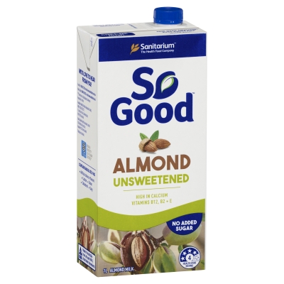 Sanitarium Milk So Good Almond Unsweetened UHT 1lt