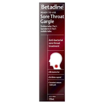 Betadine Sore Throat Gargle 120ml