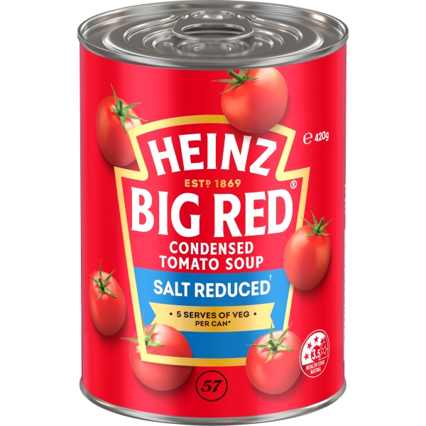 Heinz Condensed Soup Big Red Tomato Salt Reduced 420g
