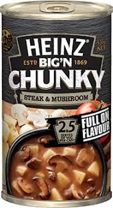 Heinz Soup Chunky Steak & Mushroom 535g