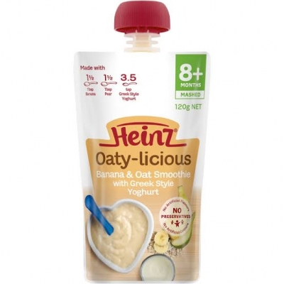 Heinz Smooth Banana & Oat Yoghurt 8+ Months 120g