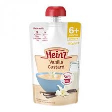 Heinz Vanilla Custard Pouch 6+ Months 120g