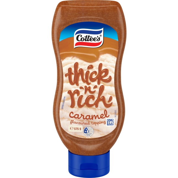 Cottee's Topping Caramel Squeeze 575g