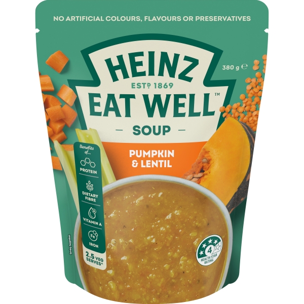 Heinz Eat Well Soup Pumpkin & Lentil 380g