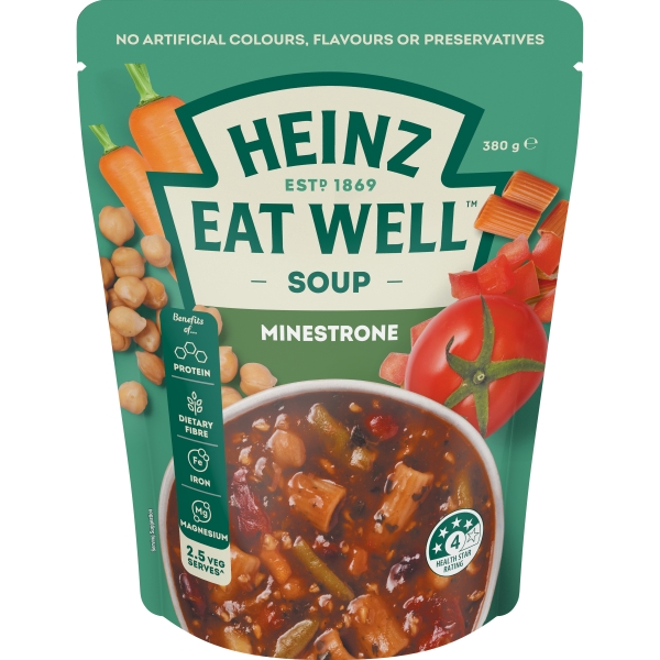Heinz Eat Well Soup Minestrone 380g