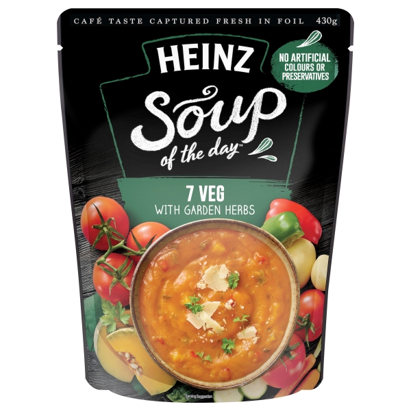 Heinz Soup of the Day Seven Vegetables With Garden Herbs 430g