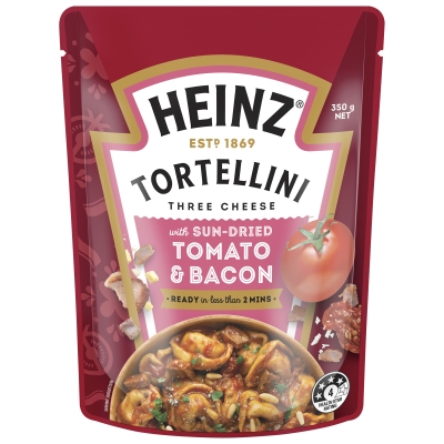 Heinz Tortellini Three Cheese With Tomato & Bacon 350g