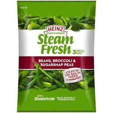 Heinz Steam Fresh Beans Broccoli & Sugar Snaps 450g