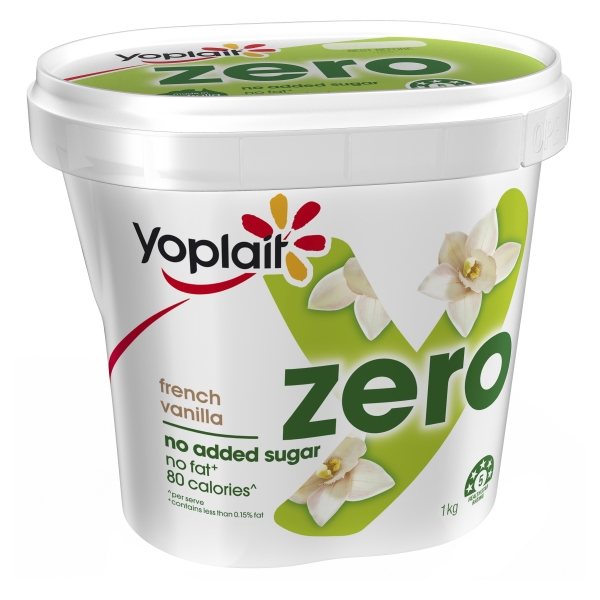 Yoplait Yoghurt Zero French Vanilla 1kg