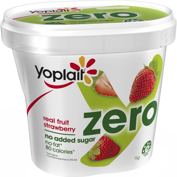 Yoplait Yoghurt Zero Strawberry 1kg
