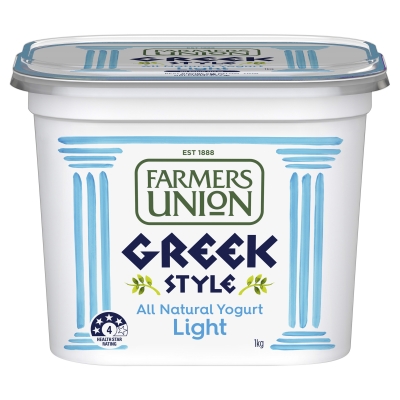 Farmers Union Yoghurt Greek Style Light 1kg