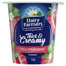 Dairy Farmers Thick & Creamy Strawberry Yoghurt 150g