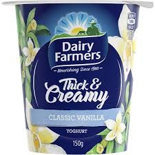 Dairy Farmers Thick & Creamy Vanilla Yoghurt 150g