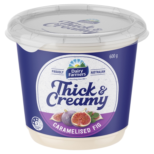 Dairy Farmers Thick & Creamy Caramelised Fig Yoghurt 600g