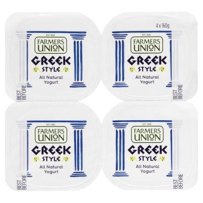 Farmers Union Yoghurt Greek Style 4 x 160g