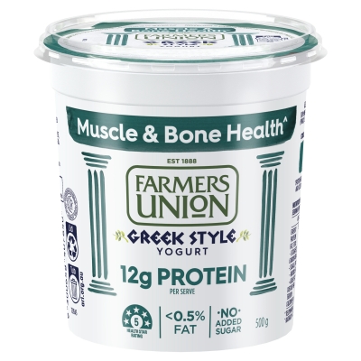 Farmers Union Yoghurt Greek Style 12g Protein 500g