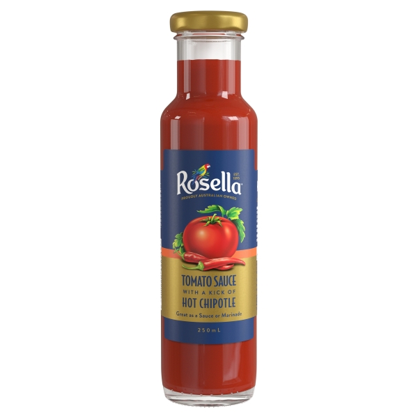 Rosella Tomato Sauce with a Kick of Hot Chipotle 250mL