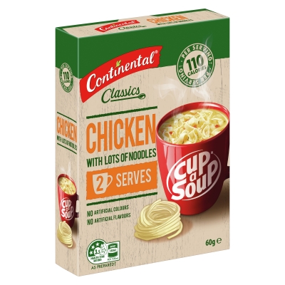 Continental Cup A Soup Chicken With Lots of Noodles 2 Serves 60g