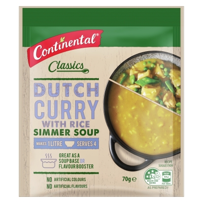 Continental Simmer Soup Dutch Curry & Rice 70g