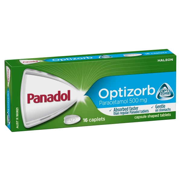 Panadol Optizorb Caplets 16 Pack